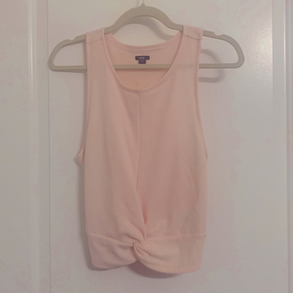 Aerie blush pink knotted tank top